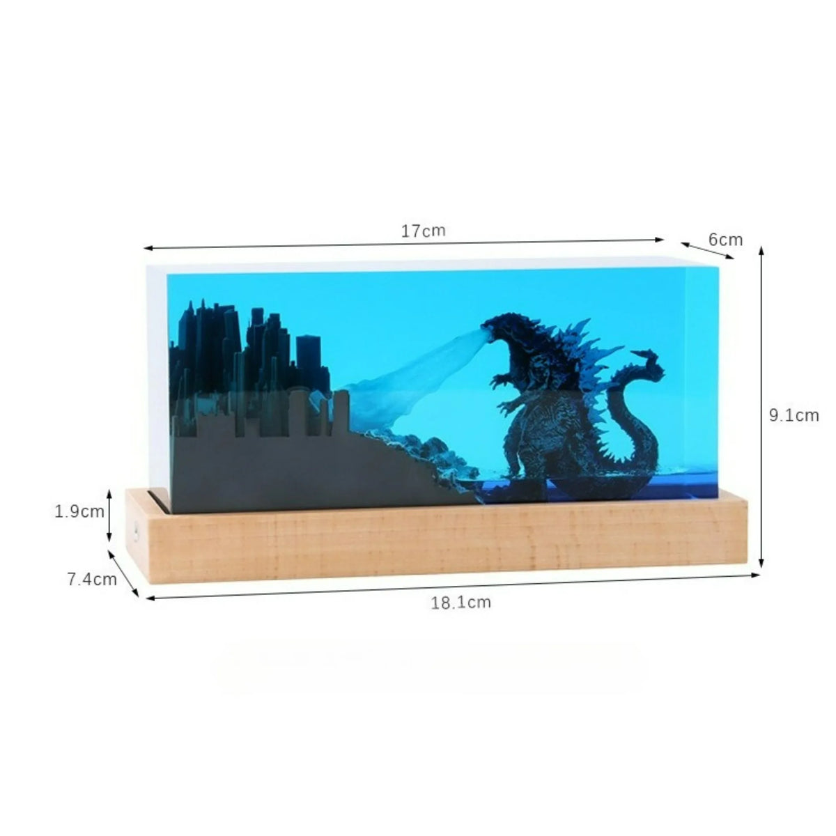 Deep Sea Resin Night Light 🌊 Diver & Ocean Desk Lamp