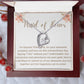 Maid of Honor Crystal Heart Necklace – Wedding Day Gift with CZ Stone