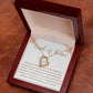 Maid of Honor Crystal Heart Necklace – Wedding Day Gift with CZ Stone