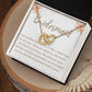Bridesmaid Heart to Heart Necklace – Wedding Gift with CZ Crystals