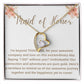 Maid of Honor Crystal Heart Necklace – Wedding Day Gift with CZ Stone