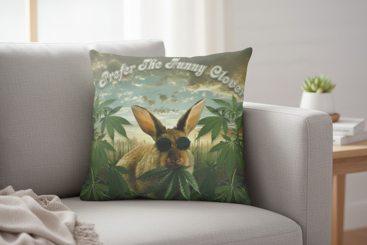 Prefer the Funny Clover Pillow – Primary Hero Shot