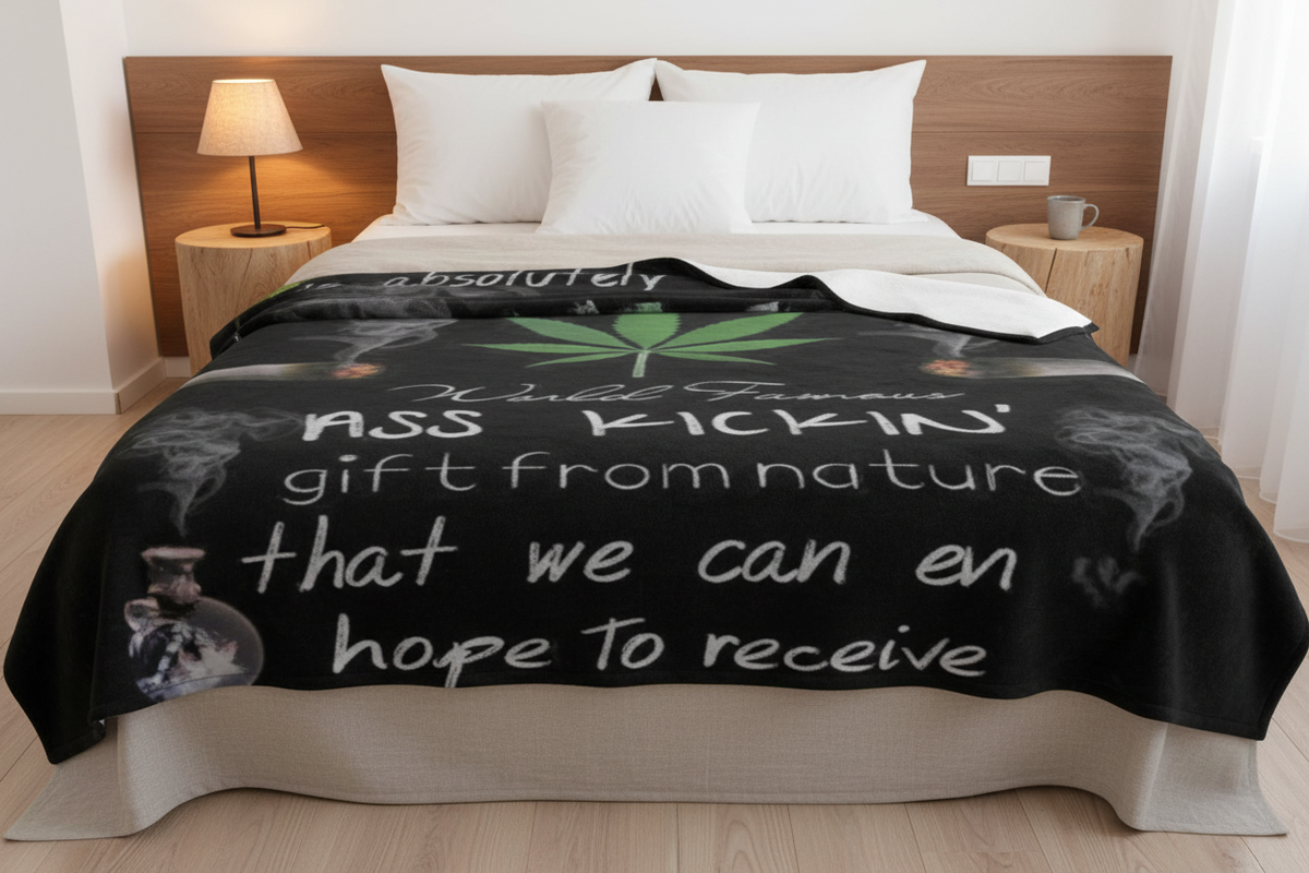 World's Most Ass Kickin' Gift from Nature – Hemp Velvet Blanket (60×80)